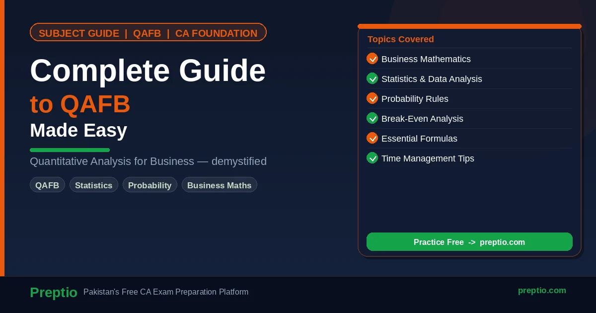 Complete Guide to QAFB - Quantitative Analysis for Business Made Easy